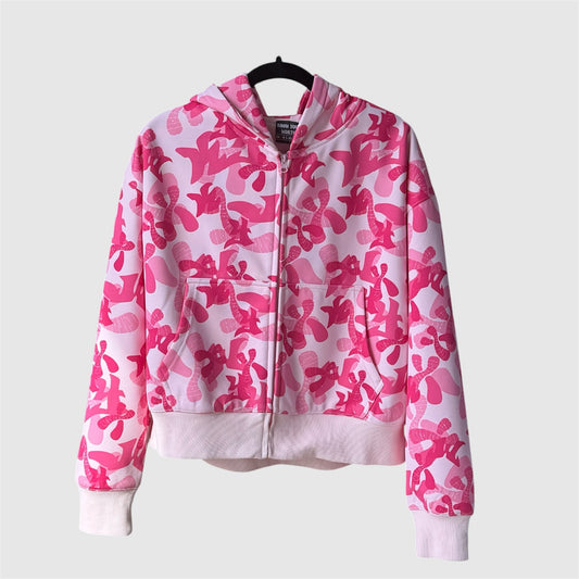 Pink Chrome Camo Zipup